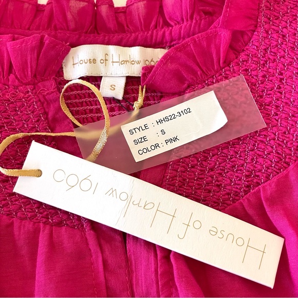 Revolve House of Harlow Blouse Pink Small - Picture 7 of 16